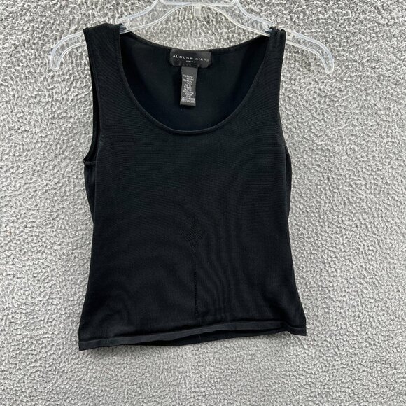 August Silk Knits Womens Top Small Black Embellished‎ Sleeveless Pullover Shirt - Picture 1 of 8